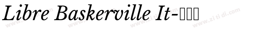Libre Baskerville It字体转换